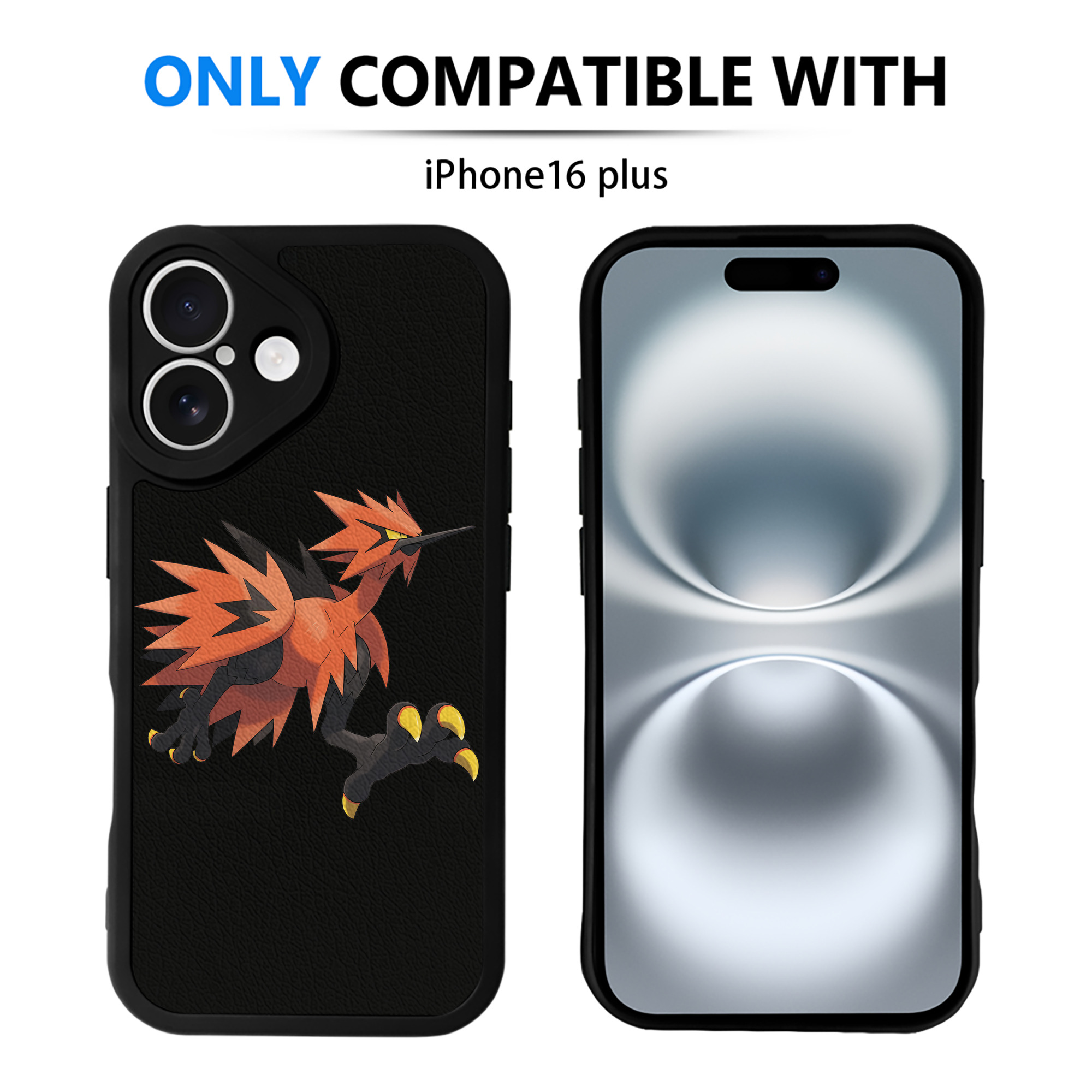 （画像用） ポケットモンスター Pokémon 【iPhone 16シリーズ対応】シリコンスマホケース（レザー調） 材質：シリコン